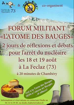 L'atome des bauges - Forum militant et antinucléaire