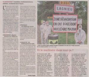 ZONE EVACUATION LAGNIEU JUIN 2015